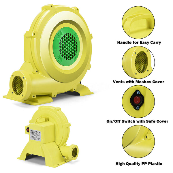 Souffleur à air de 735 W 1 HP pour maison de rebond gonflable