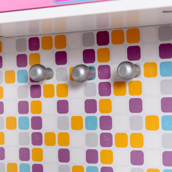 Wooden Play Kitchen Set for Children, Kitchenware Set, Play Kitchen Toys for Toddlers, Gift - Pink