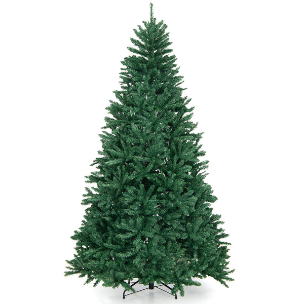 7.5ft Hinged Artificial Christmas Tree with Sturdy Metal Stand
