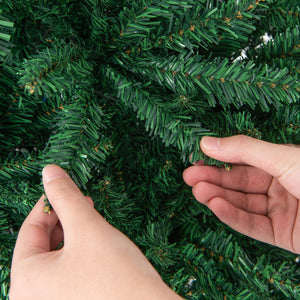 7.5ft Hinged Artificial Christmas Tree with Sturdy Metal Stand