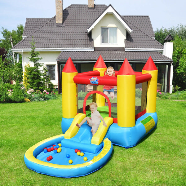 Maison gonflable de rebond de glissière d'enfants avec le ventilateur 580w
