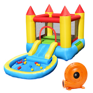 Maison gonflable de rebond de glissière d'enfants avec le ventilateur 580w
