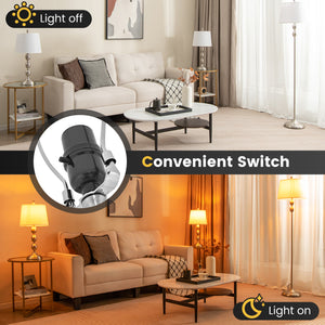 Ensemble de 3 lampes de table et de sol