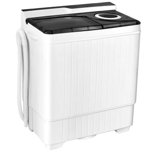 Machine à laver semi-automatique portable de 26 livres avec pompe de vidange intégrée - Bleu