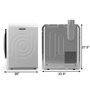 Sécheuse à linge électrique 1700W cuve en acier 13 2 lb/3 22 pi Cu