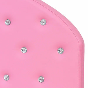 Lit de princesse en bois avec plate-forme rembourrée pour enfants