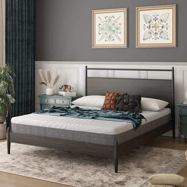Memory foam mattress 75L x 54W x 8H with jacquard fabric cover - Queen Size