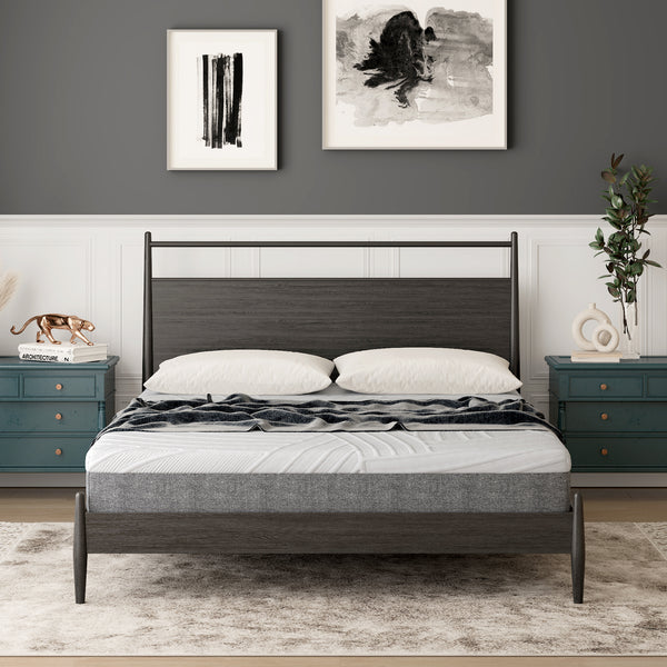 Memory foam mattress 75L x 54W x 8H with jacquard fabric cover - Queen Size