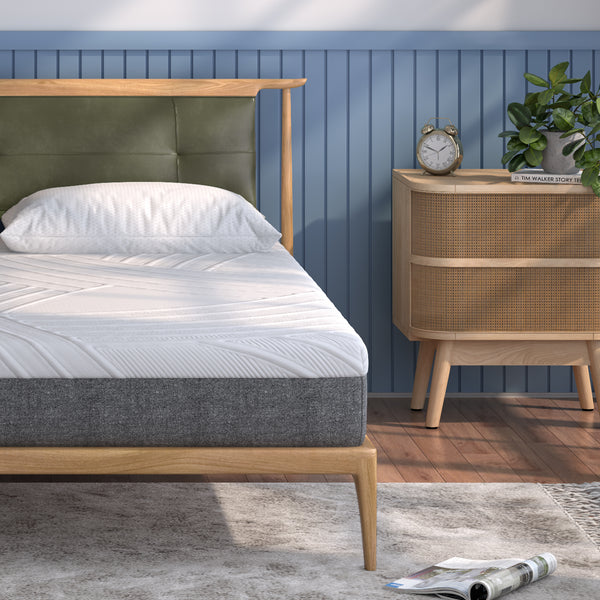 Memory foam mattress 75L x 54W x 8H with jacquard fabric cover - Queen Size
