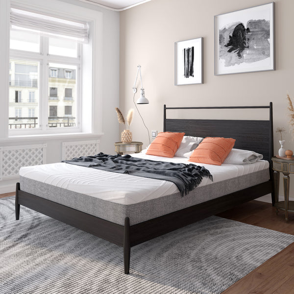 Memory foam mattress 75L x 54W x 8H with jacquard fabric cover - Queen Size