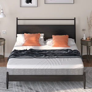 Memory foam mattress 75L x 54W x 8H with jacquard fabric cover - Queen Size