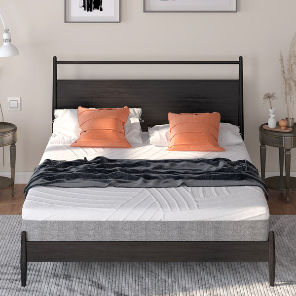 Memory foam mattress 75L x 54W x 8H with jacquard fabric cover - Queen Size