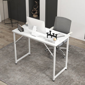 L-shaped computer desk and writing workstation for home and office - Black