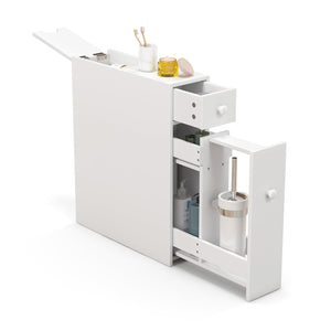 Armoire de salle de bain blanche gain de place de rangement