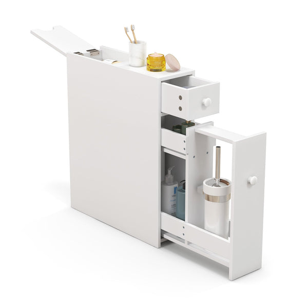 Armoire de salle de bain blanche gain de place de rangement
