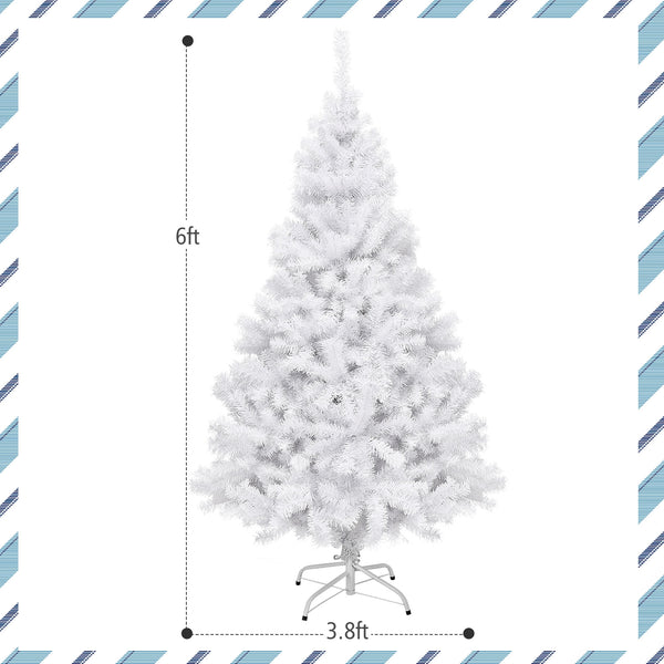 Sapin de Noël artificiel articulé de 6 pieds / 7 5 pieds / 9 pieds avec support en métal - 7 5 pieds