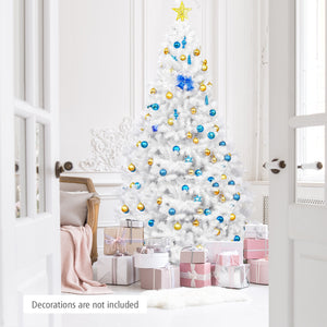 Sapin de Noël artificiel articulé de 6 pieds / 7 5 pieds / 9 pieds avec support en métal - 7 5 pieds