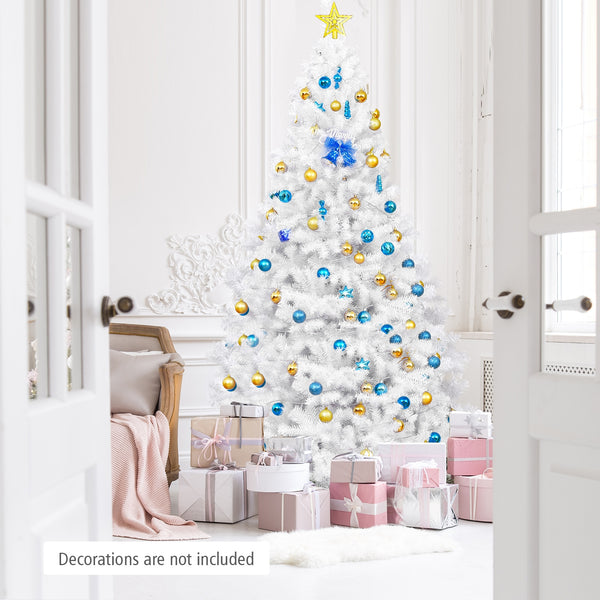 Sapin de Noël artificiel articulé de 6 pieds / 7 5 pieds / 9 pieds avec support en métal - 7 5 pieds
