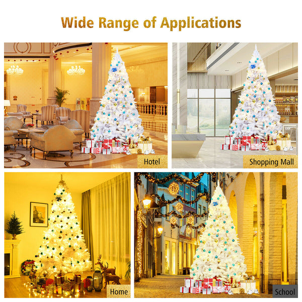 Sapin de Noël artificiel articulé de 6 pieds / 7 5 pieds / 9 pieds avec support en métal - 7 5 pieds