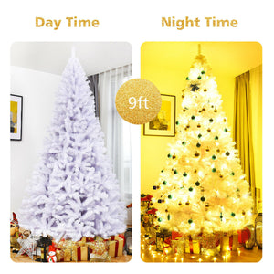Sapin de Noël artificiel articulé de 6 pieds / 7 5 pieds / 9 pieds avec support en métal - 7 5 pieds