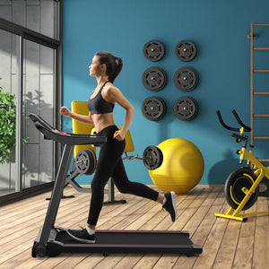 Tapis de course électrique 2 25 CV avec haut-parleur et contrôle par application - Bleu