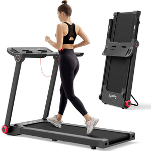 Tapis de course électrique pliable de 3 75 CV avec application Bluetooth autonome