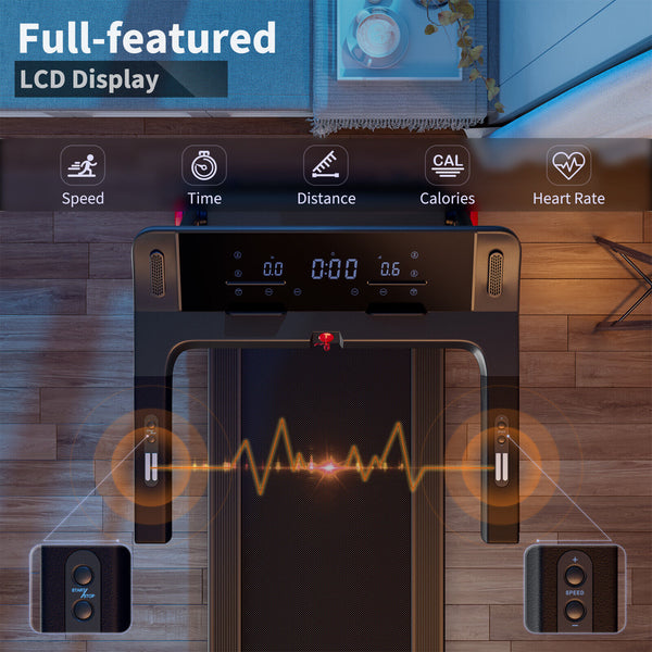 Tapis de course électrique pliable de 3 75 CV avec application Bluetooth autonome