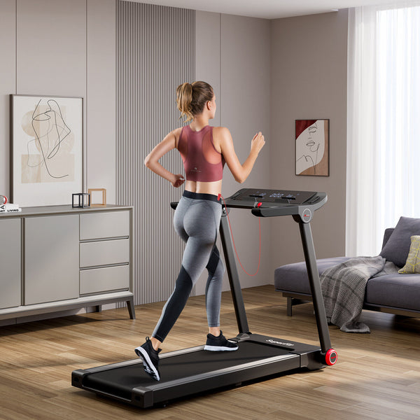 Tapis de course électrique pliable de 3 75 CV avec application Bluetooth autonome