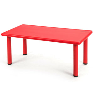 Table d'apprentissage et de jeu rectangulaire en plastique pour enfants