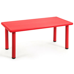 Table d'apprentissage et de jeu rectangulaire en plastique pour enfants