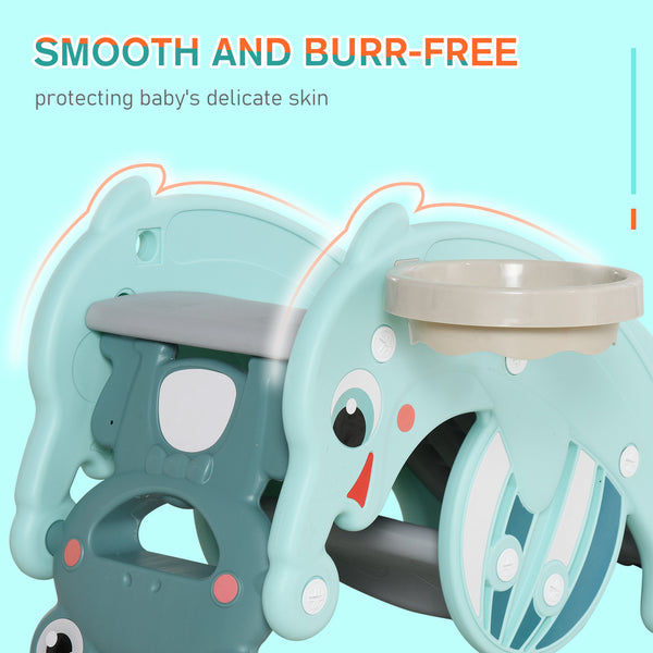 3-in-1 Toddler Slide and Rocking Horse, 1.5-3 Years, Green