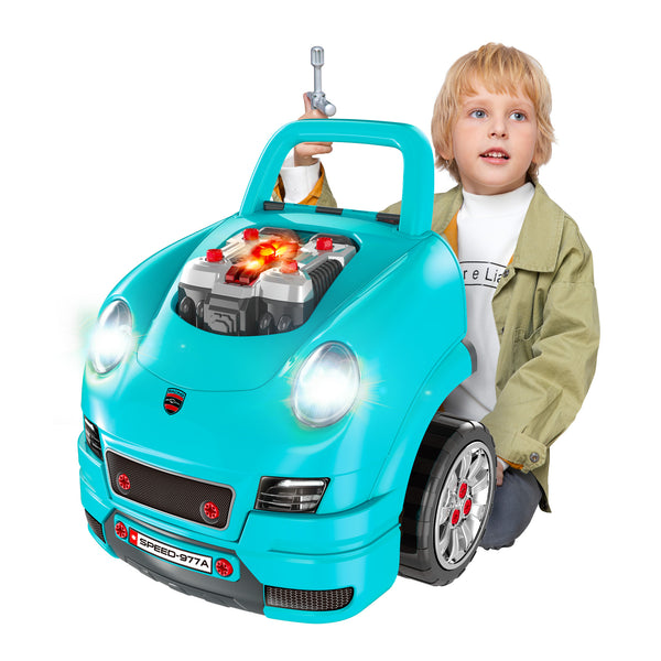 Car Maintenance Playset, Blue