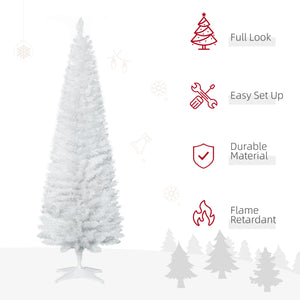 Sapin de Noël classique de 6 pieds blanc