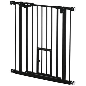 Barrière rétractable extra large à fixation par pression avec chatière