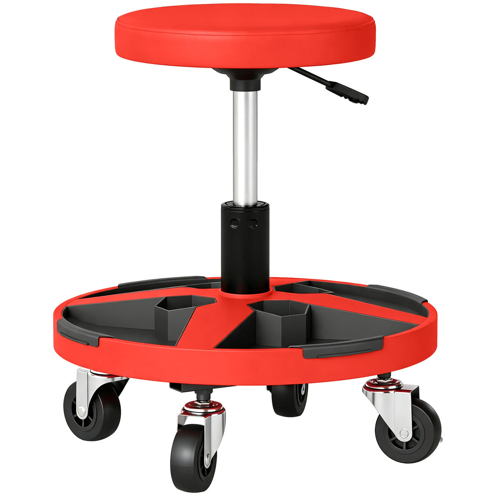 Red Mechanic's Rolling Stool