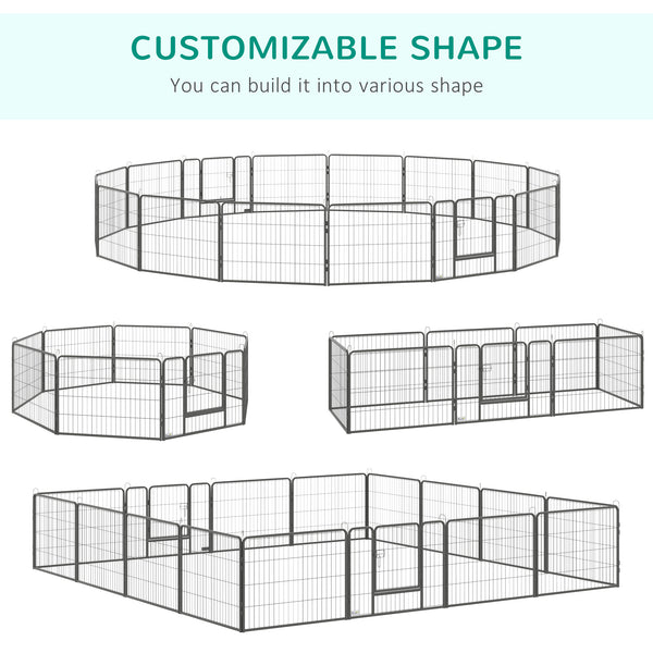 Robust 16-Panel Dog Pen