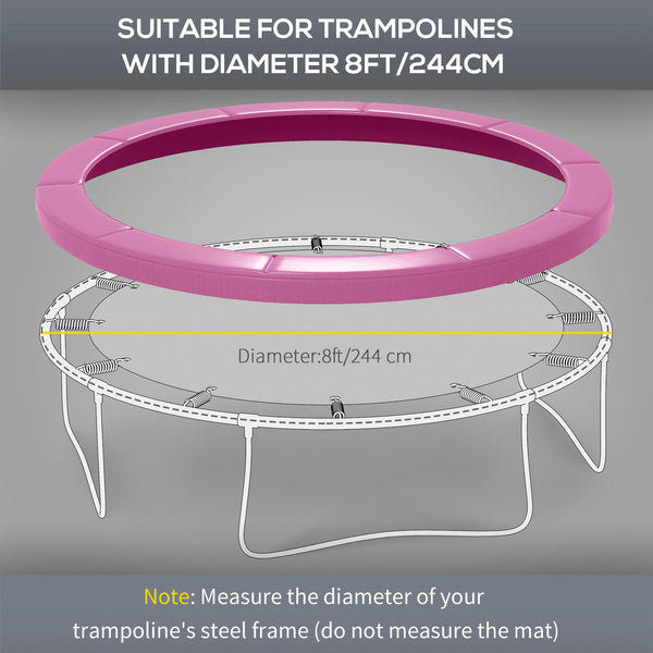 Replacement pad for 8-foot trampoline, pink