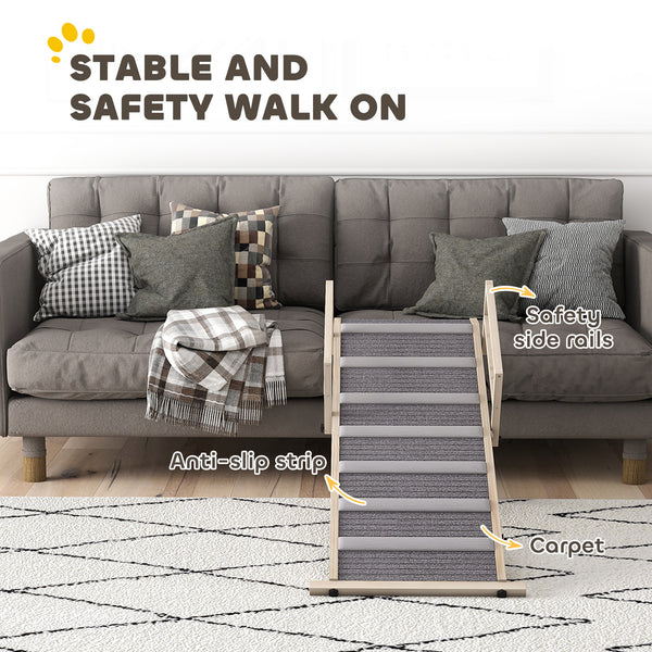 Rampe pliable pour animaux de compagnie avec 4 hauteurs réglables