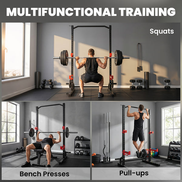 Support de musculation renforcé avec rangement, 1 100 lb