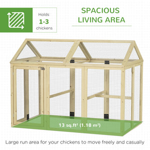 Poulailler extensible avec 2 portes et 3 perchoirs pour 1 à 3 poules