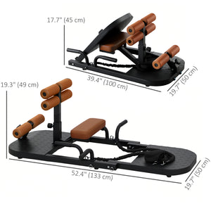 Appareil de squat pliable avec support pour pompes, équipement d'entraînement fessier polyvalent