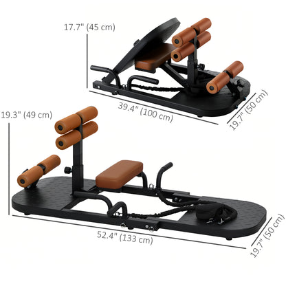 Appareil de squat pliable avec support pour pompes, équipement d'entraînement fessier polyvalent