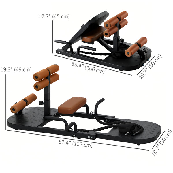 Appareil de squat pliable avec support pour pompes, équipement d'entraînement fessier polyvalent