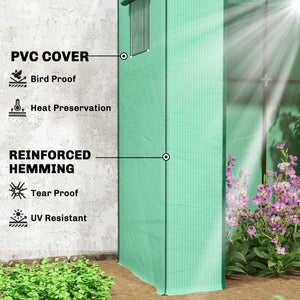 Green tomato greenhouse with reinforced PE cover