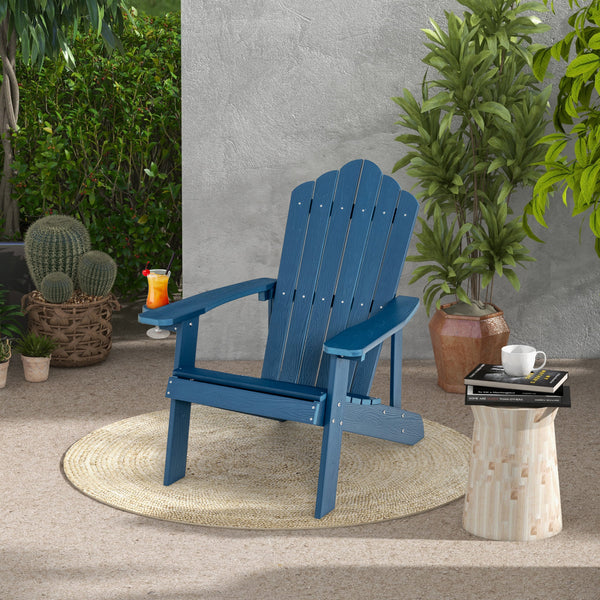 Ensemble de 2 chaises Adirondack avec design ergonomique pour porche et jardin