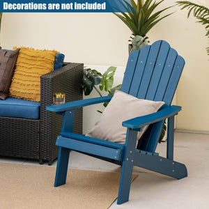 Ensemble de 2 chaises Adirondack avec design ergonomique pour porche et jardin