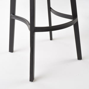 Ensemble de 2 tabourets de bar pivotants de style industriel avec cadre en fer finition rouille, assise en pin, aucun assemblage requis, naturel