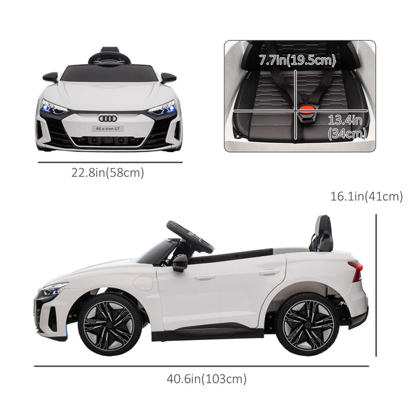 Audi 12V with remote control, white