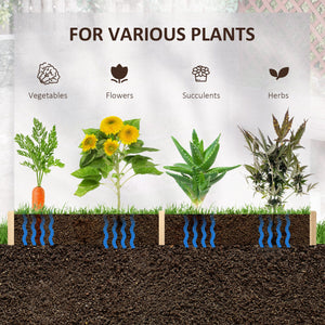 Jardinière hexagonale sans vis, couleur naturelle