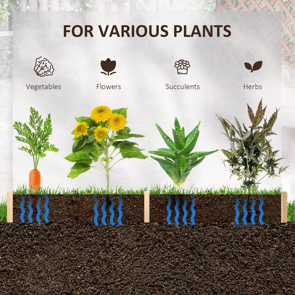 Jardinière hexagonale sans vis, couleur naturelle